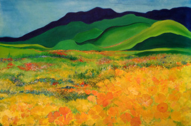 "California Wildflowers"
- Acrylic on canvas
- Original not available
- Signed canvas and paper prints available on order Amy Richardson - California Wildflowers