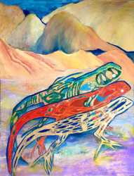 “Jewels of the desert”
- Acrylic on canvas
- Original Sold
- Signed canvas and paper prints available on order Amy Richardson - Jewels of the desert